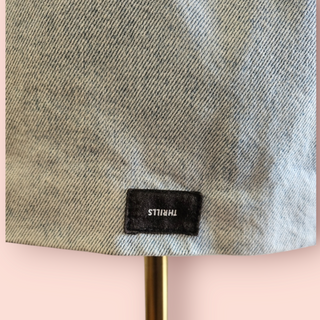 THRILLS EAGLE PATCHED DENIM JACKET - Est.retail price $179