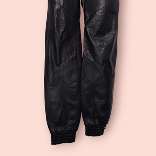 ONE TEASPOON - LEATHER TRACKIES PANTS est. RRP $349