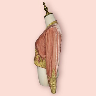 CHASING UNICORNS - 'COGAN' Silk Velvet Embellished Jacket est. RRP $690 NWT