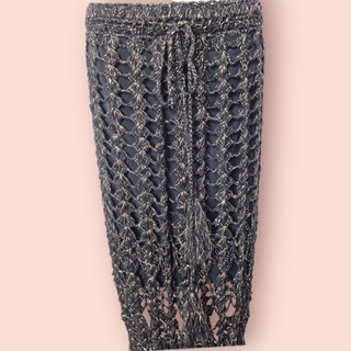 CHASING UNICORNS - TWO PIECE STUNNING METALLIC CROTCHET SET est. RRP $420