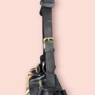 BURBERRY - VINTAGE QUILTED CLASSIC CHECK MARAGARET SHOULDER BAG Est. RRP $1395