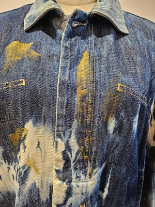 DIESEL - UNISEX 'STAY GOLD' GRAFITTI STYLE DENIM JACKET Est. retail price $549