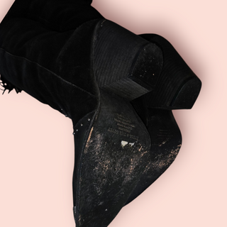 SPELL & THE GYPSY - THIGH HIGH SUEDE STUDDED EMBELLISHED BOOTS