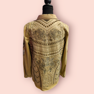 SPELL AND GYPSY COLLECTIVE - WANDERER PANTHER JACKET Est. retail price $600