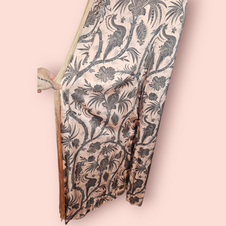 ZIMMERMANN - Dusty Pink Jumpsuit with Long Front Fringing & Wide Palazzo Bottoms est. RRP $1190