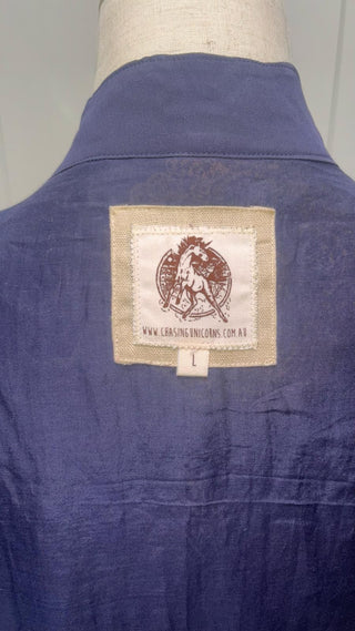 CHASING UNICORNS - Silk Handsewn Embroidered JACKET with Chinese Knots est. RRP $479