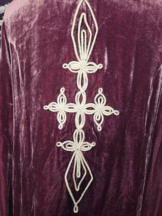 CHASING UNICORNS - "LITTLE WING" SILK VELVET JACKET with METALLIC GOLD DETAILING est. RRP $547