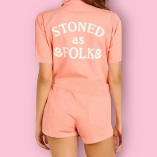 SUGARHIGH LOVESTONED - STONED AS FOLK ROMPER BNWT US IMPORT