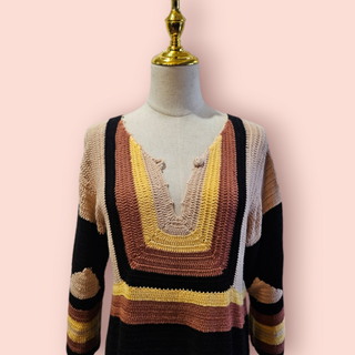 CHASING UNICORNS- BRILLIANT DISGUISE CROCHET DRESS Est. Retail Price $390