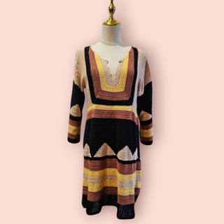 CHASING UNICORNS- BRILLIANT DISGUISE CROCHET DRESS Est. Retail Price $390