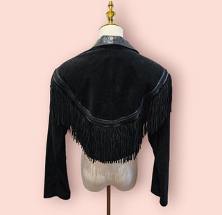 VINTAGE - LEATHER & SUEDE VINTAGE FRINGED JACKET