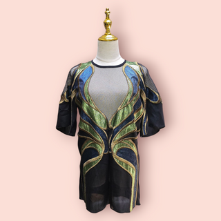 GUCCI - 2014 READY TO WEAR LUREX TUNIC TOP/DRESS Est. RRP $1800