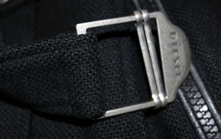 DIESEL - Vintage Wool & Leather Trench Coat Style Coat with Leather Patches est. RRP $750