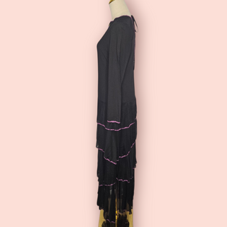 CHASING UNICORNS - 'DREAM LOVER' Silk Chiffon & Cotton Gauze Maxi Dress  est. RRP $430 NWT