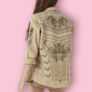 SPELL AND GYPSY COLLECTIVE - WANDERER PANTHER JACKET Est. retail price $600