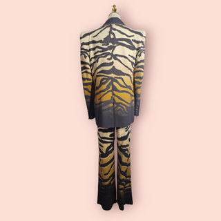 CAMILLA - 'TAME MY TIGER' Peaked Shoulder Blazer Pant Suit est. RRP $2000 NWT