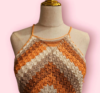 CHASING UNICORNS - HANDMADE CROTCHET DRESS Est. Retail price $295