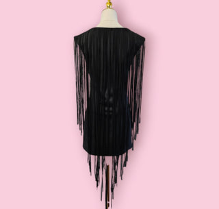 USCARI - VINTAGE FRINGE DRESS RRP $240