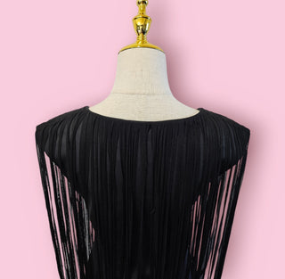 USCARI - VINTAGE FRINGE DRESS RRP $240