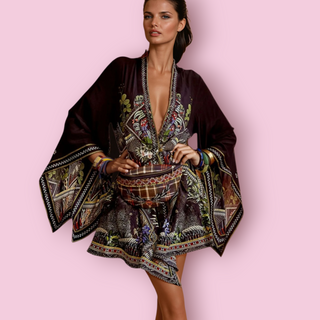 CAMILLA - 'BOTANICAL CHRONICLES' - Kimono Wrap Dress RRP $749