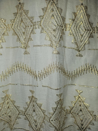 ASILIO - 'BEFORE THE BLAZE' Dress Cream & Gold RRP $430