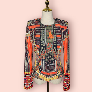 CAMILLA - Vintage TRIBAL EMBELLISHED + EMBROIDERED Jacket est. RRP $897