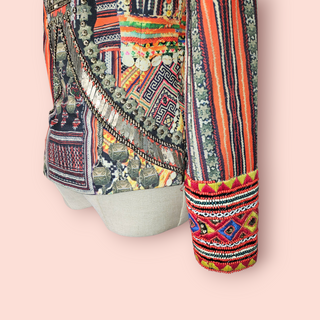 CAMILLA - Vintage TRIBAL EMBELLISHED + EMBROIDERED Jacket est. RRP $897
