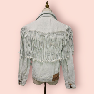 ONE TEASPOON - LIGHT DENIM FRINGE JACKET RRP $249
