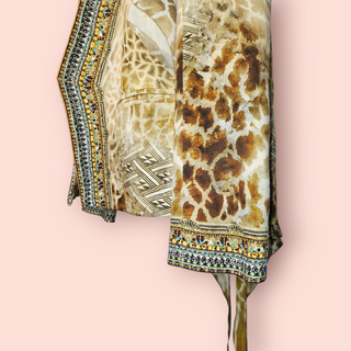 CAMILLA - Swarovski Crystal Embellished Animal Print - Relaxed Jacket/Blazer est. RRP $699