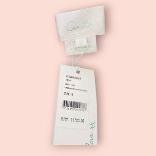 CAMILLA - 'ABOUT A GIRL' Embroidered Leather Biker Jacket $1800 NWT