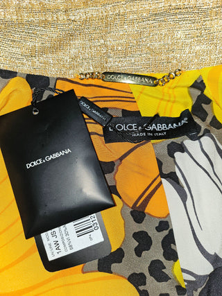 DOLCE & GABBANA - VINTAGE EVENING JACKET IN SHIMMER METALLIC GOLD est. RRP $2600 NWT