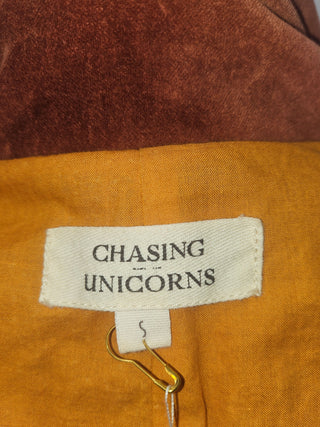 CHASING UNICORNS - VELEVET handsewn EMBROIDERED Jacket est. RRP $570