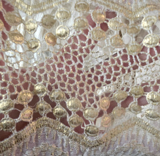 ASILIO - 'BEFORE THE BLAZE' Dress Cream & Gold RRP $430