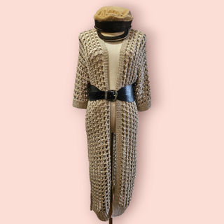 JOSEPH RIBKOFF- LUREX OPEN GLAM COVER UP Retail Price $279 BNWT