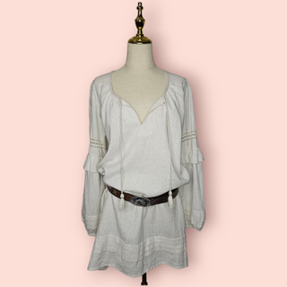 SPELL & THE GYPSY COLLECTIVE - Vintage 'LOLA' Tunic Dress in Biscuit est. RRP $263