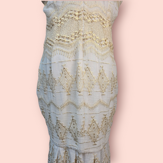 ASILIO - 'BEFORE THE BLAZE' Dress Cream & Gold RRP $430