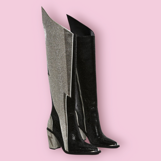 CLUB EXX - 'ZIGGY BOOT' Long Rhinestone RRP $320 NWT