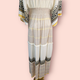 HEMANT & NANDITA - Bohemian Maxi Striped Dress Est. RRP $540