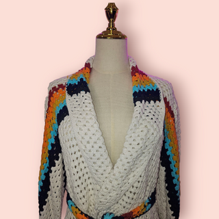 CHASING UNICORNS - 'MAGIC CARPET RIDE' CROTCHET COAT RRP $320