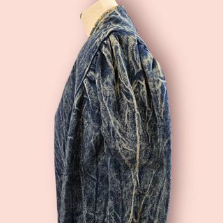 VINTAGE FOUR SEASONS - 80'S ACID WASH HAND EMBROIDED EMBELLISHED JACKET