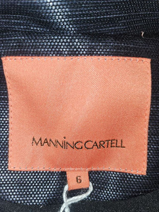 MANNING CARTEL - GOLD SEQUIN & 100% Silk Georgette Contrast Bomber Style Jacket est. RRP $699