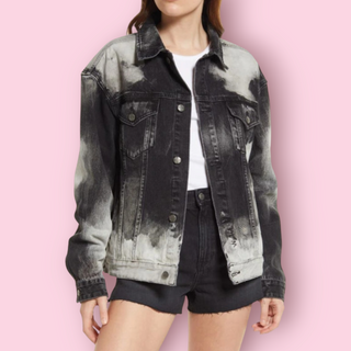 KSUBI - WRECKONING BLEACHED OVERSIZED JEAN JACKET UNISEXED Retail Price $382 BNWOT