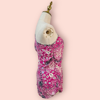 ISABEL MARANT ETOILE - 'CARINA' One Shoulder Top Floral Print Est. RRP $590