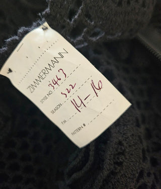 ZIMMERMANN - STUNNING BLACK CROTCHET MAXI SKIRT SAMPLE est. RRP $1200