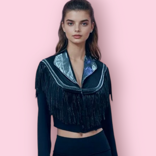 VINTAGE - LEATHER & SUEDE VINTAGE FRINGED JACKET