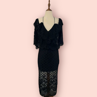 ALICE McCALL - 'BLESS THIS DRESS' Off Shoulder Lace Dress RRP $360