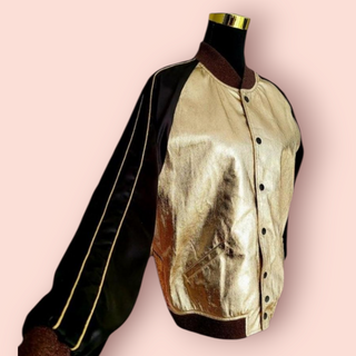 SAINT LAURENT - Vintage 'BANG' BOMBER SEQUIN EMBELLISHED JACKET est. RRP $4300