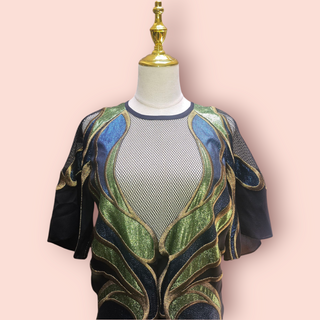 GUCCI - 2014 READY TO WEAR LUREX TUNIC TOP/DRESS Est. RRP $1800