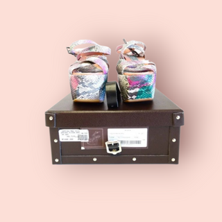 ALAIA PARIS - 'CALZATURE' Donna Wedge in Snakeskin RRP $940