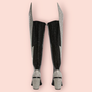 CLUB EXX - 'ZIGGY BOOT' Long Rhinestone RRP $320 NWT